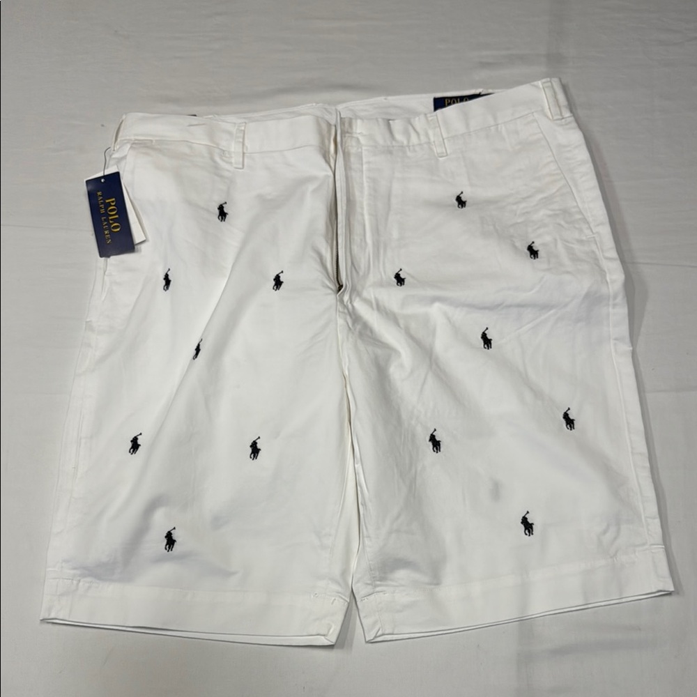 Polo by Ralph Lauren White Men's Shorts with Embroidery